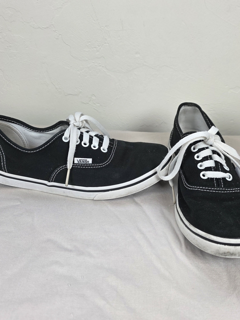 Vans Authentic Black Canvas Sneakers Size 7.5 Women